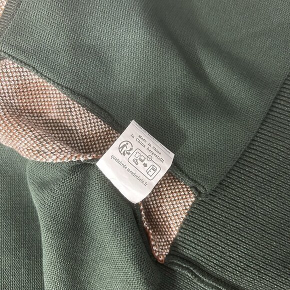 PJ Paul Jones VTG Inspired Argyle Cardigan Sweater Collar Button Down Grandpa S - Picture 10 of 12